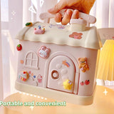 Cute Piggy Bank Anime Cartoon  Square Money Boxes