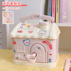 Cute Piggy Bank Anime Cartoon  Square Money Boxes