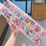 Disney Princess Kids Hairpins Cartoon Anime Mermaid Children Headwear