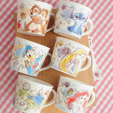 Cute Animal Princess 280Ml Milk Tea Cup Breakfast Mug with Spoon