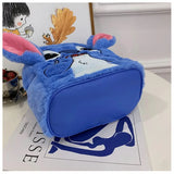 Stitch New Plush Backpack Cartoon Fashion 3D Mini Women's Backpack