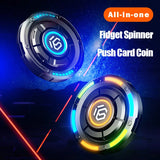 Fidget Spinner Papa Coin Push Card Stress Reliever Toys