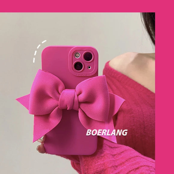 3D Bow Soft Phone Case For iphone