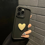 Cute 3D Love Heart Silicone Candy Phone Case For iPhone