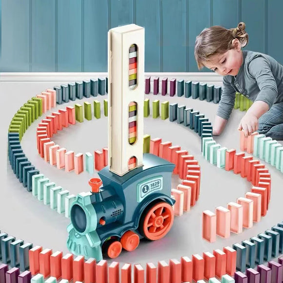 Kids Automatic Laying Domino Train