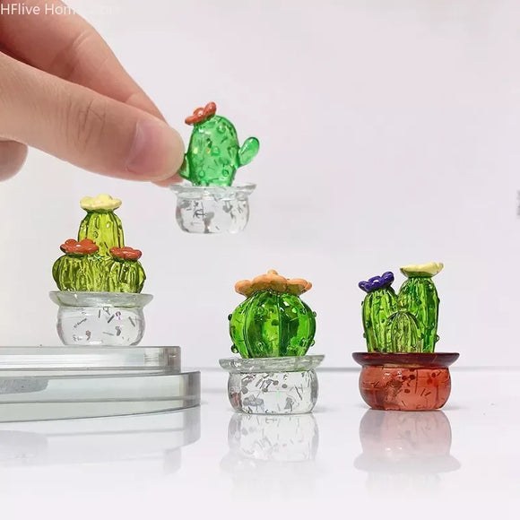 Mini Cactus Figurines Ornaments