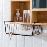 Multipurpose Hanging Wire Basket Organizer for Kitchen Cabinets and Desks