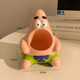 Patrick Star Pen Container Spongebob Squarepants Anime Figure Cute Cartoon Desk Decoration