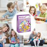 Poking DIY Art Kits Drawing Set For Kids 3 In 1 Fashion Design Drawing Book For Girls