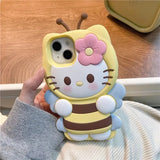 Sanrio Hello Kitty Kawaii 3D Beer Cute KT Phone Case For iPhone