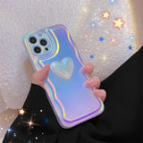 Super Fairy Laser Love 3D Phone Case For Iphone15 14 13 12 11 Pro Max XS X XR