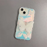 Bling 3D laser Butterfly Holder Soft Case For iPhone