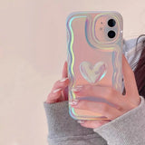 Super Fairy Laser Love 3D Phone Case For Iphone15 14 13 12 11 Pro Max XS X XR