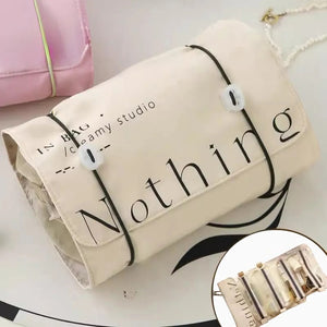 Women'S Portable Storage Bag Separable Cosmetic Bag 4 In 1 Zipper Mesh Large Capacity Cosmetics Pouch  Foldable Make Up Bags