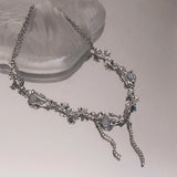 Accessories Fashion Peach Heart Water Drop Pendant Necklace