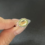 Crystal Rings Kpop Heart Adjustable Ring Irregular Geometry Punk Vintage Rings Set for Women