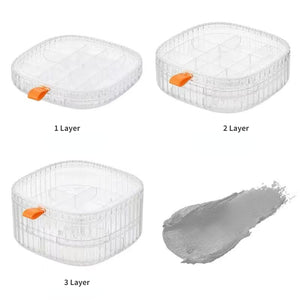 Jewelry storage box organizer Ring necklace bracelet portable multi-layer finishing box Plastic transparent dustproof With cover