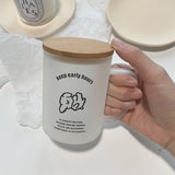 Cute Dog Cup Transparent Heat-resistant Milk Mug