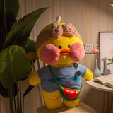 80cm Kawaii LaLafanfan Cafe Duck Plush Toy Birthday Gift for Children - HeyHouse