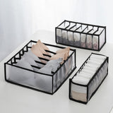 2/3PCs Underwear Drawer Organizer Storage Box Foldable Closet Organizers Drawer