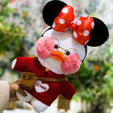 LaLafanfan Cafe Mimi Duck Plush Toy Cartoon Cute White Duck Stuffed Doll Soft Animal Dolls