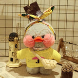 Cute Lalafanfan Cafe Gray Duck Plush Toy - HeyHouse