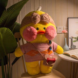80cm Kawaii LaLafanfan Cafe Duck Plush Toy Birthday Gift for Children - HeyHouse