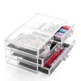 3 Layer Drawer Type Acrylic Makeup Storage Display Box Cosmetics Storage Organizers Jewelry Accessory Case Casket - HeyHouseCart