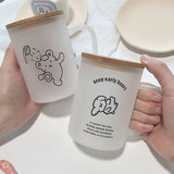 Cute Dog Cup Transparent Heat-resistant Milk Mug
