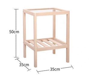 Solid Wood Bedroom Bedside Table
