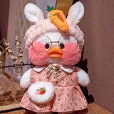 Cute White Color LaLafanfan Cafe Duck Plush Toys