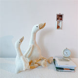 Cute Fluffy Goose Doll Stuffed Swan