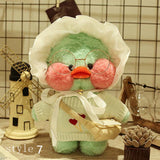 Lalafanfan CafeMimi Stuffed Green Duck Plush Dolls