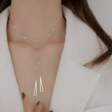Geometric Triangle Necklace for Women