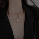 Double Layer Clavicle Chain Necklace