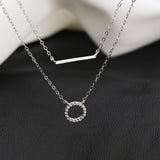 Double Layer Clavicle Chain Necklace