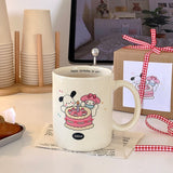 Cute Sanrioed My Melody Pochacco Hand-painted Pattern Ceramic Mug