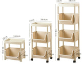 Multi-layer Storage Cart for Kitchen Bedroom Bathroom Organizer