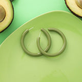 Green Avocado Fruit Series Flowers Earrings Set - HeyHouse