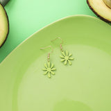 Green Avocado Fruit Series Flowers Earrings Set - HeyHouse