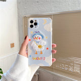 Embroidery Lucky Duck Phone Case For iPhone