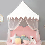Kids Teepee Canopy Foldable Crib Tent for Baby Room Decor - HeyHouse