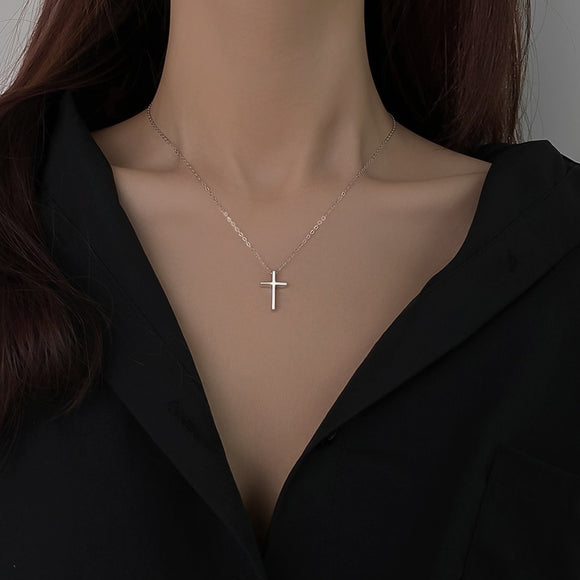 Classic Cross Silver Charms Necklaces