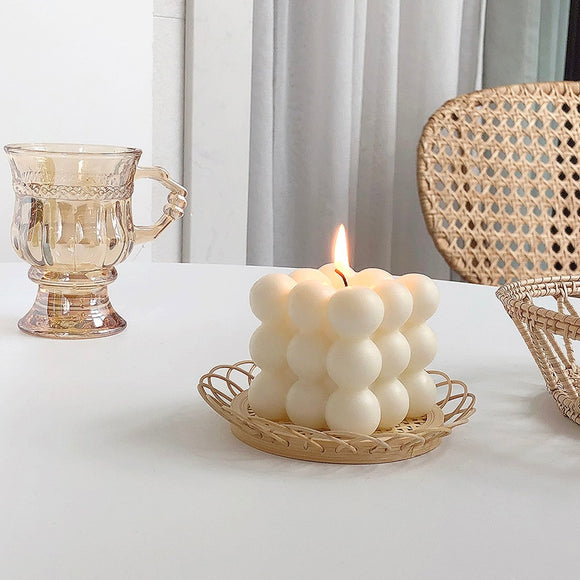 Square Bubble Soy Wax Candle