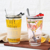 Glass Sippy Cup Cold Drink Juice Protable Water Bottles - HeyHouseCart