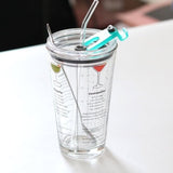 Glass Sippy Cup Cold Drink Juice Protable Water Bottles - HeyHouseCart