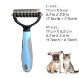Pet Deshedding Brush Hair Grooming Pet Safe Dematting Comb
