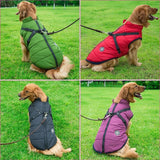 Waterproof Pet Jacket With Harness