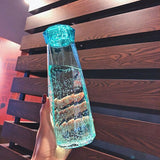 Diamond Shaped Glass Bottle 560ml - HeyHouse