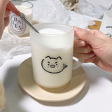 Cute Dog Cup Transparent Heat-resistant Milk Mug
